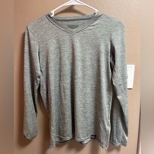 Patagonia Gray Capilene Baselayer V-Neck